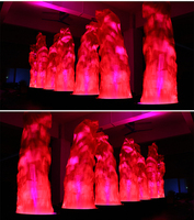 Feu machine scène flamme lumière 1.8M led électronique feu artificiel flamme machine lumière