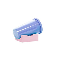 Porte-gobelet isolé de protection de tasse Porte-gobelet en verre carré antidérapant Petit porte-gobelet en silicone