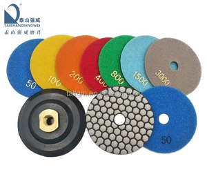 100 mét kim cương đánh bóng Pad khô linh hoạt chà nhám đĩa trái phiếu nhựa cho Granite Marble đá đánh bóng <span class=keywords><strong>Pads</strong></span> - Product Image 1