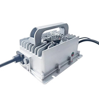 Chargeur de batterie étanche IP65 24V 36V 48V 60V 72V 10A pour chariot élévateur, accessoires pour batteries au lithium fer phosphate (LiFePO4) et au plomb-acide