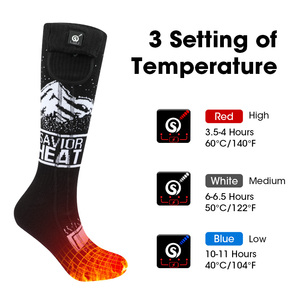 Calcetines Térmicos Eléctricos Recargables de 7.4V para Invierno, Senderismo y Esquí, con Batería, Lote en Existencia - Product Image 3