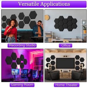 La <span class=keywords><strong>espuma</strong></span> acústica hexagonal moderna <span class=keywords><strong>de</strong></span> alta densidad es adecuada para usar en la decoración <span class=keywords><strong>de</strong></span> habitaciones para el aislamiento acústico - Product Image 5