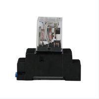 Relais intermédiaire HH54P MY4NJ Micro petit relais électromagnétique AC/DC 12V 24V AC110V 220V 380V avec Base de prise 14 broches PYF14A