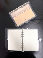 Ensemble de papier de règle de diviseur de taille A5 sur mesure à 6 onglets Ensemble de reliure à anneaux en PVC transparent