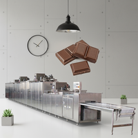 Nouvelle machine automatique d'enrobage au chocolat pour biscuits, noix et fruits, en acier inoxydable 304, pour les usines de snacks/pâtisseries