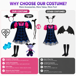BAIGE Venta al por mayor de Halloween Venta caliente Little <span class=keywords><strong>Nana</strong></span> Dress TV & Movie Style Vampire Wings Skull Mermaid Costume - Product Image 4