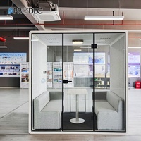 Cabine téléphonique insonorisée pour studio à domicile, bureau acoustique, sièges intérieurs, pods privés