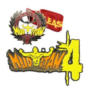 Médailles sportives en métal personnalisées pour fabricants, médailles de défi Conqueror, médailles de vainqueur Mud Titan sur mesure - Product Image 4