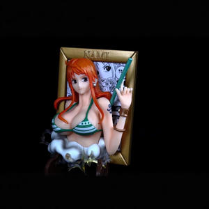 Pour une pièce GK cadre série modèle en plastique jouet Zoro Usopp <span class=keywords><strong>Nami</strong></span> Figurine ornement nouvelle condition Anime Figurine réfrigérateur aimant - Product Image 2