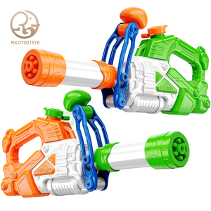 Grande capacità estiva all'aperto Gatling ad alta pressione pistola ad acqua per bambini Unisex prodotto in plastica - Product Image 1
