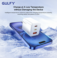 Chargeur mural PD 30W original, adaptateur triple port rapide pour iPhone, Android, appareil photo, montre intelligente, microphone, prise UK, EU, US