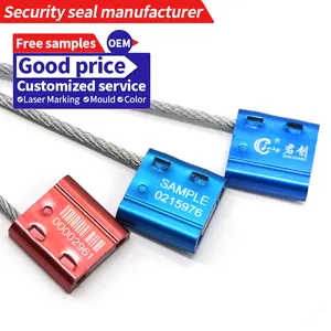 JCCS008 étiquette de câble en aluminium de sceaux de sécurité inviolables pour conteneur