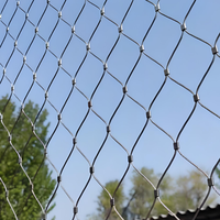 Filet de câbles en acier inoxydable tressé à haute résistance 304 316 flexible pour enclos d'animaux de zoo et volières