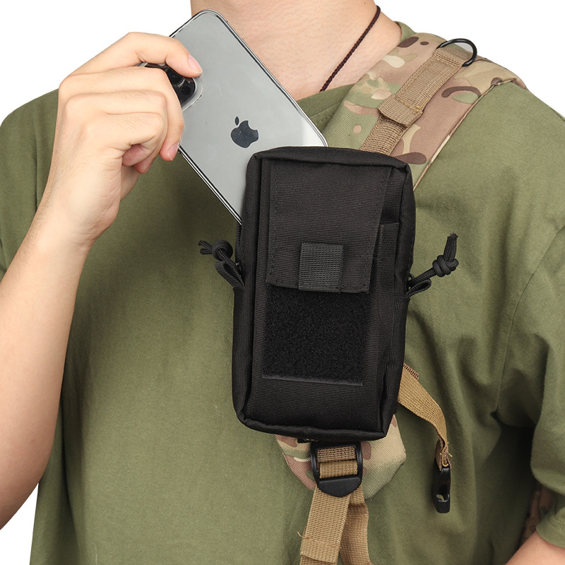 Outdoor Waterproof Portable Molle Accessory Sports Bag with Shoulder Strap Multi-Functional First Aid & Phone Stowable