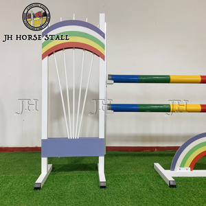 Batang penghalang lompat kuda, pagar latihan balap aluminium cantik Anti karat luar ruangan - Product Image 3