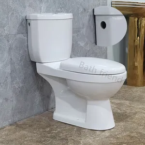Hot Sales Africa Design Wholesale price CE Washdown Two Piece Toilet side flush system Bathroom Wc Commode
