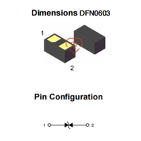 Dispositifs de protection ESD Leiditech ESD3321C 0201 3.3V 8A 20pF pour l'électronique grand public et les équipements de communication