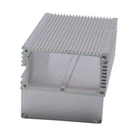 Boîtiers d'onduleurs solaires en métal argenté, panneaux électriques industriels personnalisés, boîtiers électroniques en alliage d'aluminium anodisé CNC, IP54