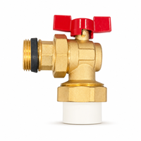 Robinet à bille manuel en laiton pour l'eau, personnalisable OEM, connexion filetée, usage jardin