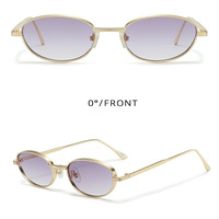 INS Style rétro été lunettes de soleil petit cadre en métal avec des lentilles multicolores UV400 optique confortable caractéristique vente chaude