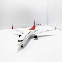 Cadeaux et articles d'artisanat populaires : Modèle d'avion B737 de Shenzhen Airlines en résine de 37 cm avec lumières LED et engrenages