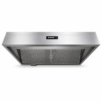 Hotte de cuisine commerciale en acier inoxydable 304, modèle Deluxe à fixation murale avec filtre à graisse et éclairage LED pour bars et restaurants