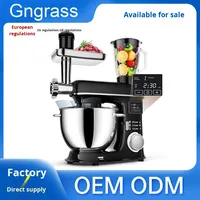 Robot pâtissier électrique multifonction 8L avec bol mélangeur en acier inoxydable, hachoir à viande et jus, prise EU/US, en plastique