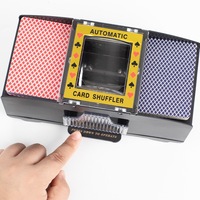 Mélangeur de cartes de poker électrique portable automatique à 2 jeux, rechargeable par USB, en plastique, multi-prises, compatible casino, pour jeu à domicile, version améliorée