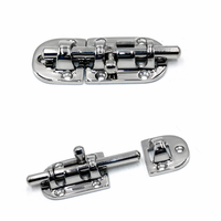 Loquet à barillet en acier inoxydable AISI 316 pour porte de bateau, loquet coulissant pour trappe de yacht, loquet de sécurité pour armoire