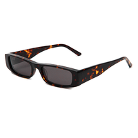 Lunettes de soleil de marque de luxe rétro avec logo personnalisé, de haute qualité, noires, petites, carrées, polarisées, fabriquées à la main en acétate