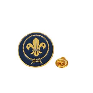 Bán buôn fleur-de-lis Crest Motif Lily biểu tượng men phù hiệu kim loại nhóm cảm thấy thanh niên trinh sát Câu lạc bộ tình nguyện sử dụng quà lưu niệm - Product Image 3