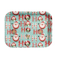 Service de table créatif sur le thème de Noël, assiette et tasse en mélamine avec motif de Père Noël, résistant aux chocs, compatible avec le micro-ondes