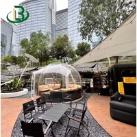 Dôme transparent de luxe en polycarbonate Bubble House, tente en verre solaire