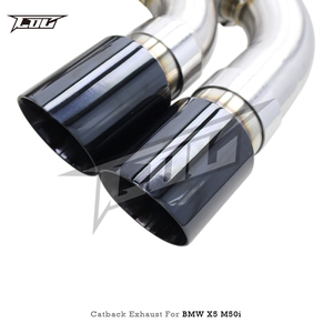 Pot d'échappement Catback à valve OEM pour <span class=keywords><strong>BMW</strong></span> X5 <span class=keywords><strong>M50i</strong></span> 4.4TT 2019-2024 Système de silencieux de tuyau d'échappement en acier inoxydable avec télécommande - Product Image 6
