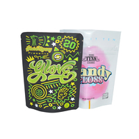 0.125oz Enfant Résistant 3.5 Sac Personnalisé Imprimé Stand Up Pouch Odeur Preuve Ziplock Emballage Comestible Mylar Sacs