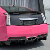 YX Nouvelle Lame de Pare-chocs Arrière en Fibre de Carbone Humide Style CTS-V de Haute Qualité pour Cadillac CTS 2008-2012, Kits de Carrosserie Diffuseur