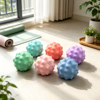 Ballon de yoga en gel de silicone BSW 7,5 cm pour relaxation musculaire et fascia, en forme de hockey, pour acupression, massage, exercice et fitness, type cacahuète