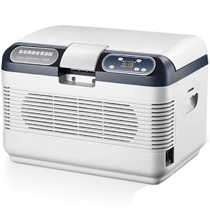Mini Electronic Fridge 12V 24V 220V Dual Use Portable Car Home <b>Refrigerator</b> Semiconductor Cooling Plastic Body - Product Image 3