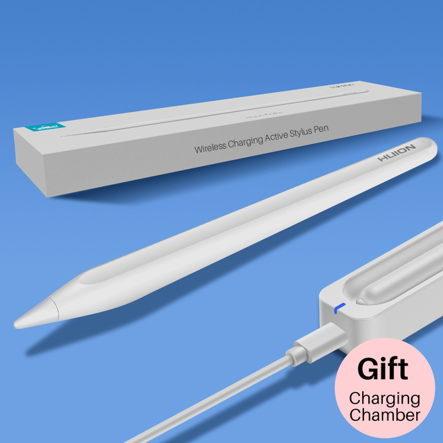Huion HA200 Smart Pressure Wireless Charging Active Touch Capacitive Stylus Pen for ipad Pencil with Palm Rejection