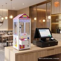 ZDYS Mini machine à griffes commerciale pour porte-clés, canards en caoutchouc, capsules, griffe réglable haute précision, garantie 1 an, MOQ 1