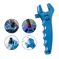 Kit d'outils de modification de tuyau de carburant automobile, comprenant une clé OEM DIY réglable en aluminium avec inserts magnétiques pour mâchoires de visseuse