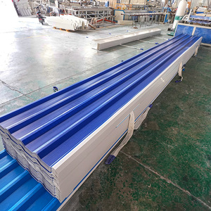 Customized Hollow Plastic Roofing Tiles 10mm Corrugated PVC Blue And White For Factory Buildings Livestock Sheds - Product Image 2