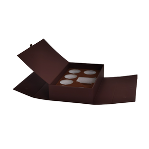 High-End Luxury Copper Ring Tea <b>Gift</b> <b>Box</b> Rigid Kraft Cardboard UV Magnetic Closure Recycled Foil Paper Matt Paper Boxes - Product Image 5