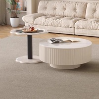 Ensemble de meubles pour salon : Meuble TV suspendu, table basse et armoire design avec tiroirs