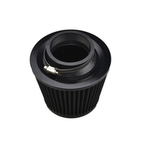 Kit de Modification Automobile Universel 76MM 3 Pouces, Filtre à Air d'Admission à Tête de Champignon avec Tuyau en Aluminium