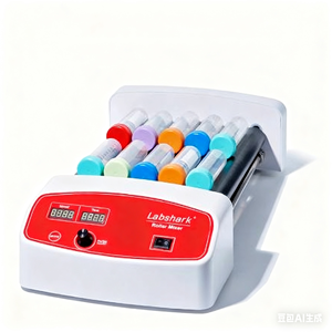 Цифровой лабораторный роликовый миксер Labshark из нержавеющей стали 304 с емкостью 24 мл для пробоотбора крови, осциллятор - Product Image 2