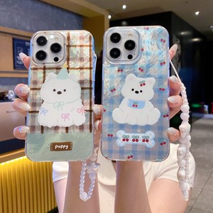 Coque de téléphone laser chiot mignon avec dragonne pour <span class=keywords><strong>iPhone</strong></span> 16 17 Pro, accessoires de téléphone pour femmes, motif animal adorable, compatible <span class=keywords><strong>iPhone</strong></span> 16 15 14 13 <span class=keywords><strong>12</strong></span> - Product Image 4