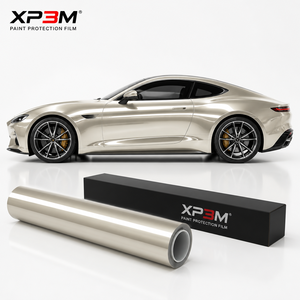 ฟิล์มใส XP3M สีแชมเปญโกลด์ OEM เงาแบบ TPU สำหรับหุ้มรถยนต์ หนา 7.5 มิล ซ่อมแซมตัวเองได้ ป้องกันรอยขีดข่วน ป้องกันสีเหลือง ติดตั้งแบบเปียก - Product Image 4