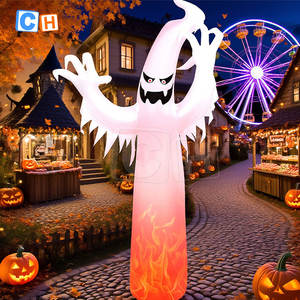 Sorcière gonflable géante, mascotte effrayante, publicité volante gonflable pour Halloween, bar hanté. - Product Image 3