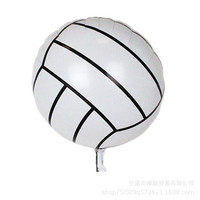 Ballons ronds de 18 pouces en forme de football, baseball, basketball, volley-ball, jouets pour enfants, ballons en feuille d'aluminium, vente en gros